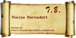 Theiss Bernadett névjegykártya